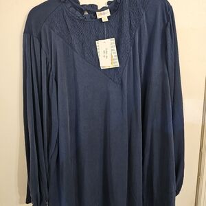 3xl NWT LuLaRoe Clara Blue Blouse